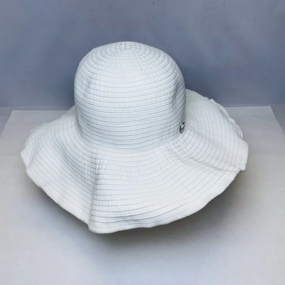 Seafolly Australia Hat Wide Brim Women's Hat Beach Travel One Size‎ White